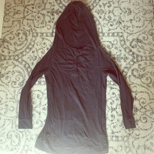 Black hoodie with front pocket